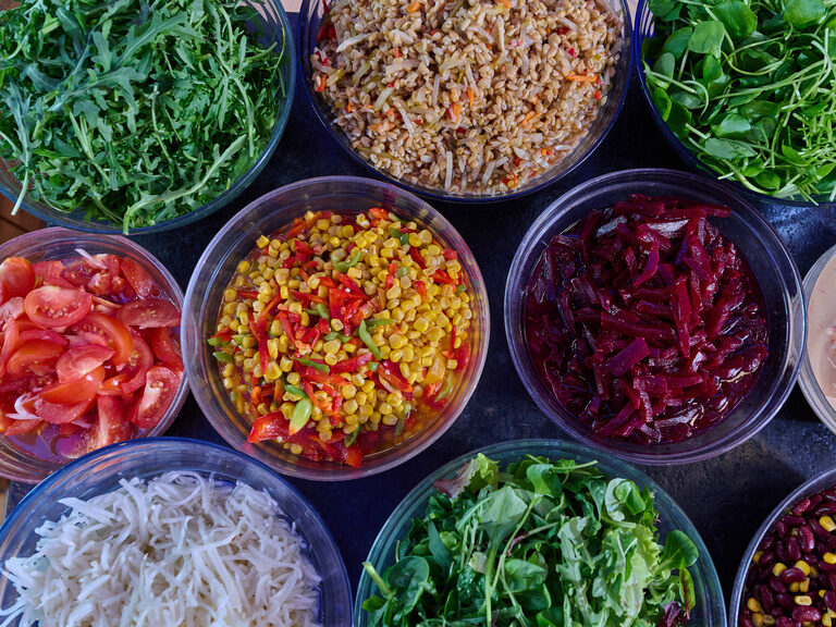 reichhaltiges Salatbuffet