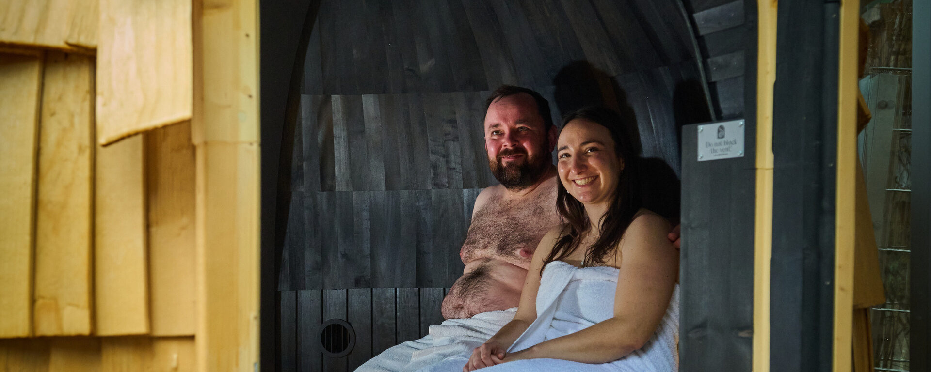 Blick in die estnische Iglusauna